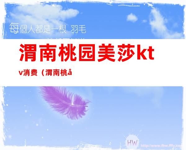 渭南桃园美莎ktv消费（渭南桃园美莎国际酒店餐饮）