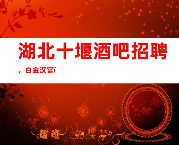 湖北十堰酒吧招聘，白金汉宫+，待遇优厚