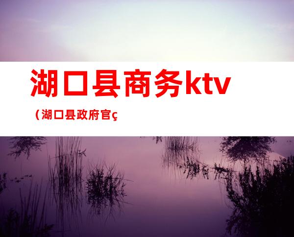 湖口县商务ktv（湖口县政府官网首页）