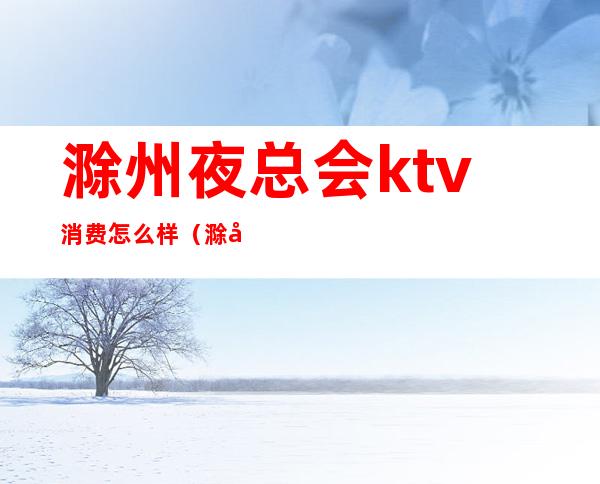 滁州夜总会ktv消费怎么样（滁州商务KTV）