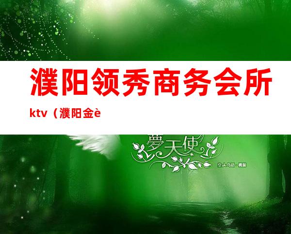 濮阳领秀商务会所ktv（濮阳金腾商务会所）