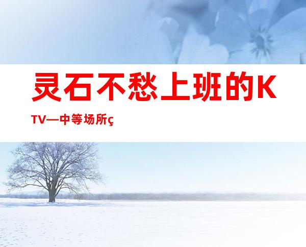 灵石不愁上班的KTV—中等场所直招—年底了还在犹豫