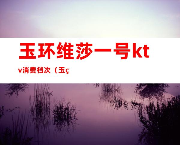 玉环维莎一号ktv消费档次（玉环哪个ktv好）