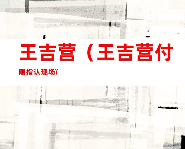王吉营（王吉营 付刚 指认现场）