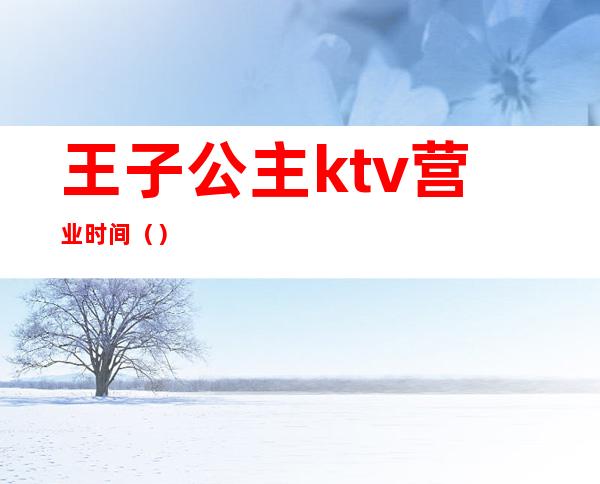 王子公主ktv营业时间（）