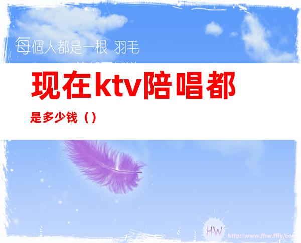 现在ktv陪唱都是多少钱（）