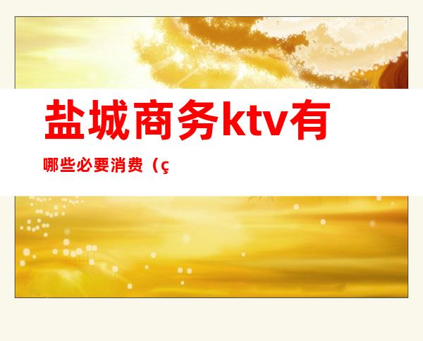 盐城商务ktv有哪些必要消费（盐城市区KTV）