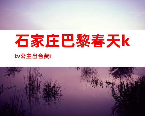 石家庄巴黎春天ktv公主出台费（）