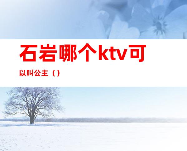 石岩哪个ktv可以叫公主（）