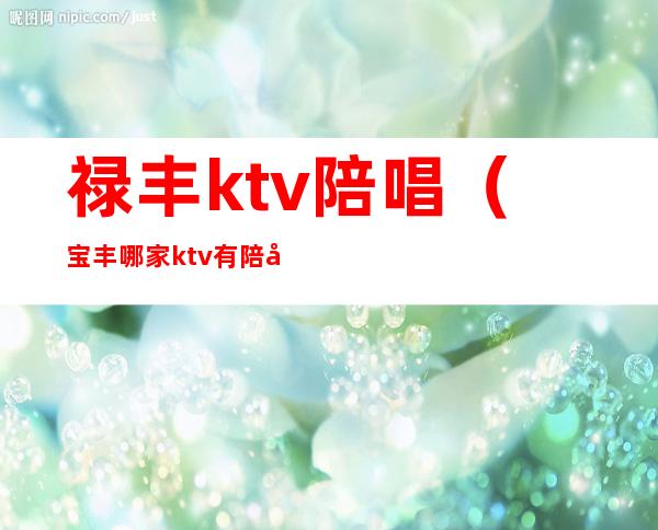 禄丰ktv陪唱（宝丰哪家ktv有陪唱的）