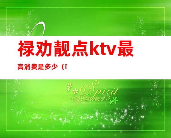 禄劝靓点ktv最高消费是多少（）