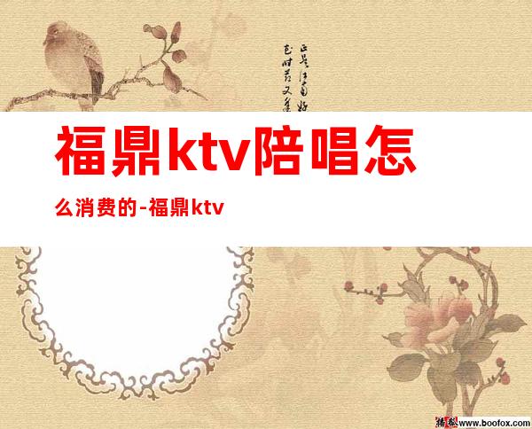 福鼎ktv陪唱怎么消费的-福鼎ktv消费情况