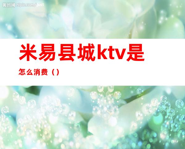 米易县城ktv是怎么消费（）