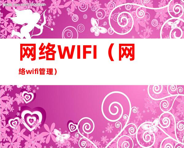 网络WIFI（网络wifi管理）