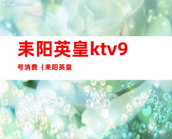 耒阳英皇ktv9号消费（耒阳英皇ktv9号消费多少）