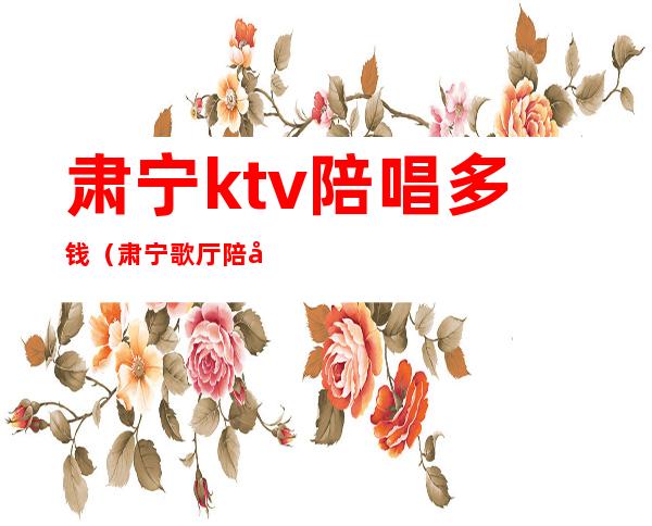 肃宁ktv陪唱多钱（肃宁歌厅陪唱多少钱）