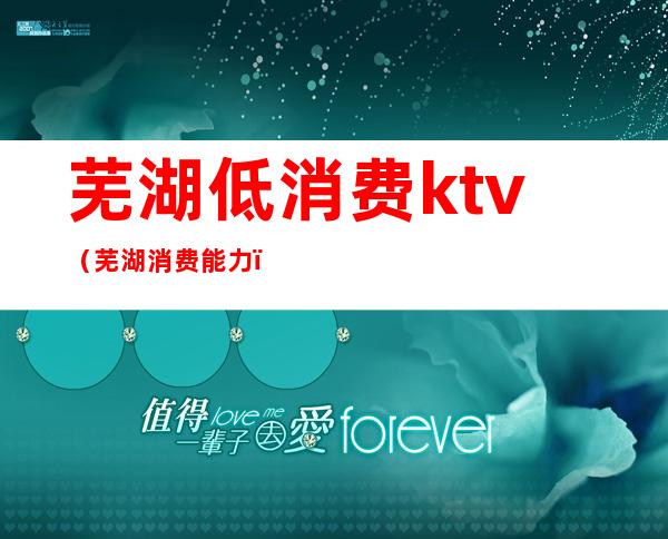 芜湖低消费ktv（芜湖消费能力）