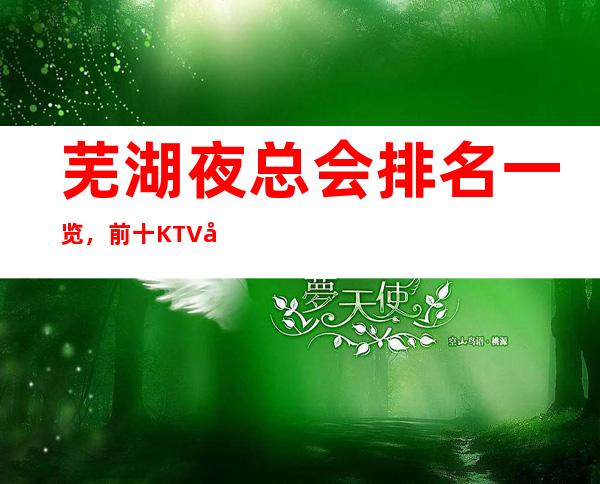 芜湖夜总会排名一览，前十KTV值得去玩的夜总会