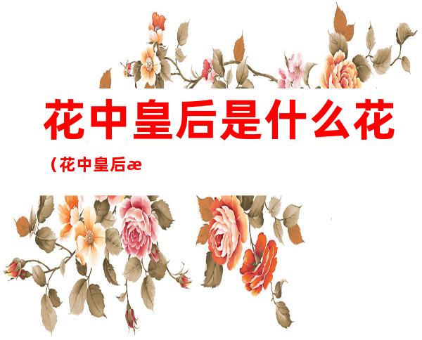 花中皇后是什么花（花中皇后是什么花啊）