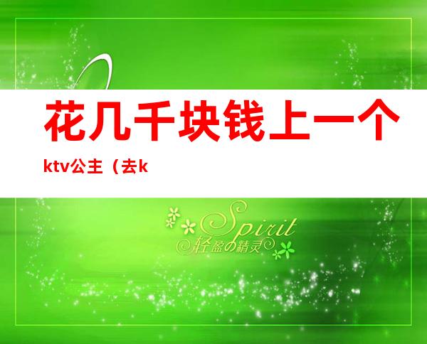 花几千块钱上一个ktv公主（去ktv点个公主多少钱）