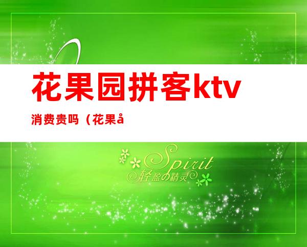 花果园拼客ktv消费贵吗（花果园亮点国际ktv）