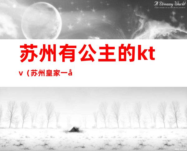 苏州有公主的ktv（苏州皇家一号公主排名）