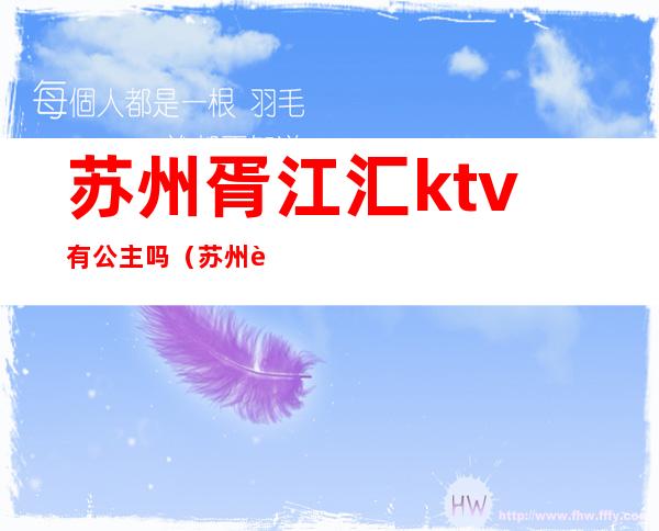 苏州胥江汇ktv有公主吗（苏州胥口港龙乐汇城 ktv）