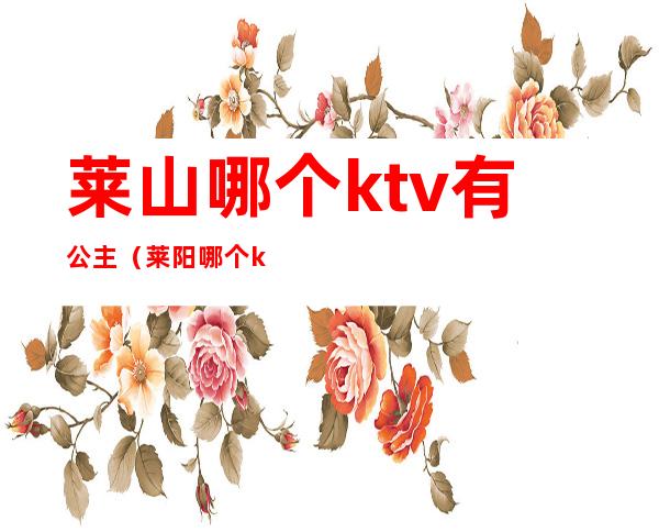 莱山哪个ktv有公主（莱阳哪个ktv有公主）