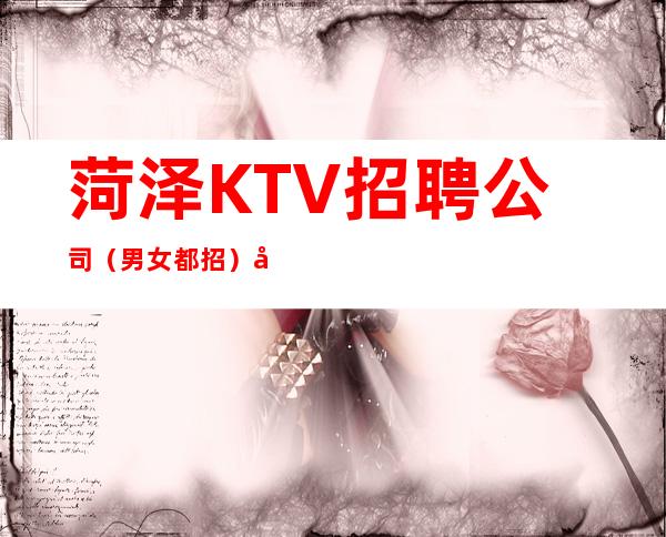 菏泽KTV招聘公司（男女都招）应聘查看详情