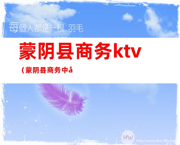 蒙阴县商务ktv（蒙阴县商务中心）