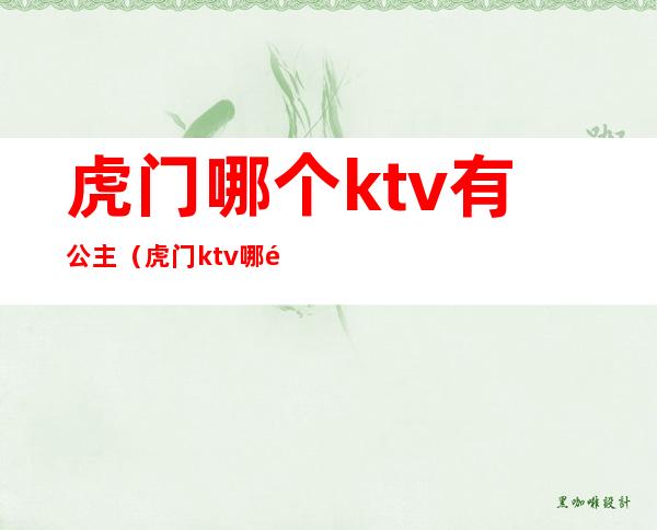 虎门哪个ktv有公主（虎门ktv哪里好玩）