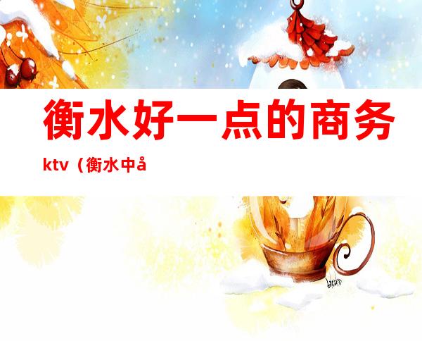 衡水好一点的商务ktv（衡水中央商务区）