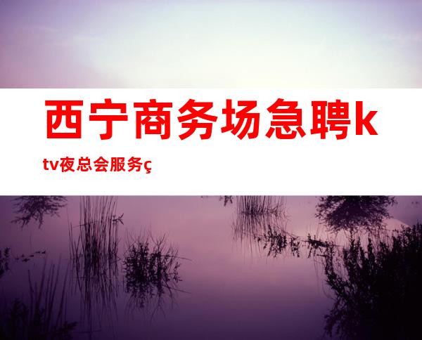 西宁商务场急聘ktv夜总会服务生-负债看过来