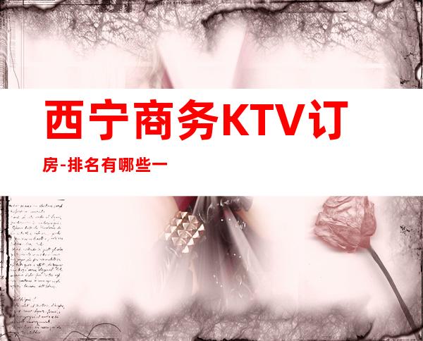 西宁商务KTV订房-排名有哪些一览 – 西宁湟中商务KTV