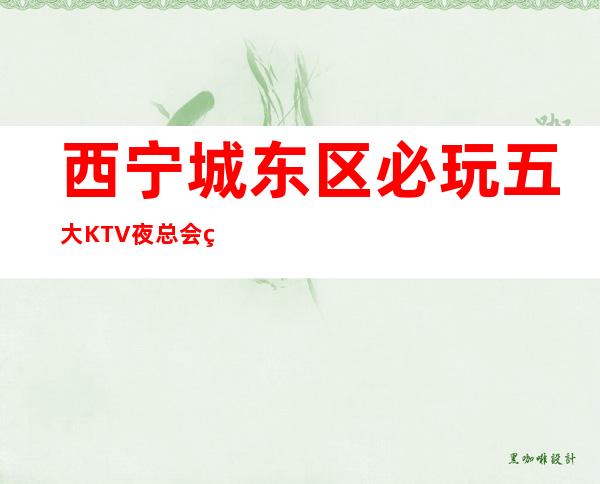 西宁城东区必玩五大KTV夜总会盘点！消费地址一览！ – 西宁城东商务KTV