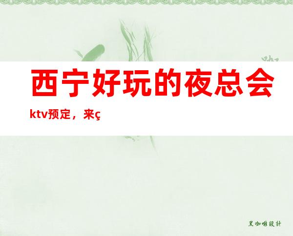 西宁好玩的夜总会ktv预定，来电咨询优惠多多 – 西宁城东商务KTV