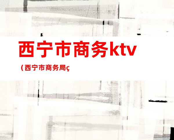 西宁市商务ktv（西宁市商务局电话）