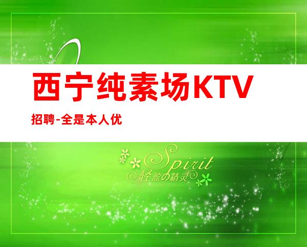 西宁纯素场KTV招聘-全是本人优质的客户