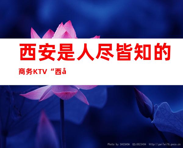 西安是人尽皆知的商务KTV“西安至尊国际KTV”