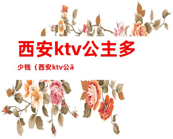 西安ktv公主多少钱（西安ktv公主小费多少）