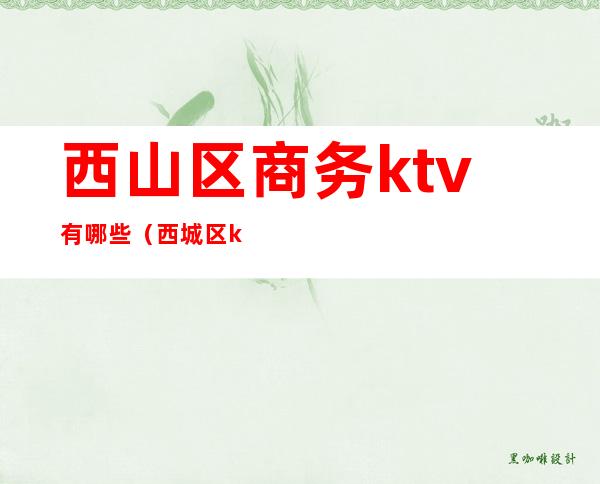 西山区商务ktv有哪些（西城区ktv最便宜的）