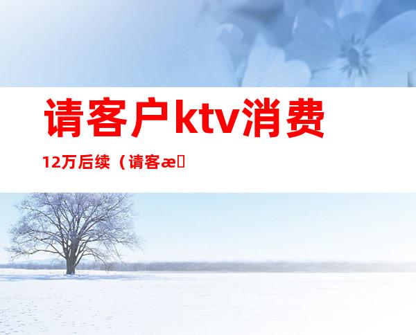 请客户ktv消费12万后续（请客户ktv消费12万后续费多少）