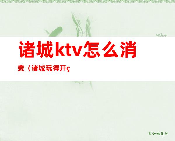 诸城ktv怎么消费（诸城玩得开的KTV）