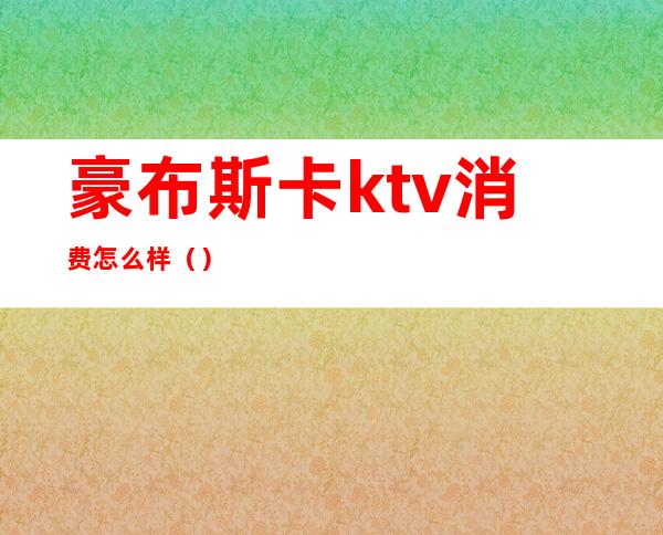 豪布斯卡ktv消费怎么样（）