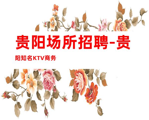 贵阳场所招聘-贵阳知名KTV商务不得不来玲珑剔透