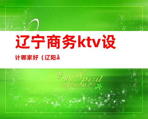 辽宁商务ktv设计哪家好（辽阳商务ktv价位）