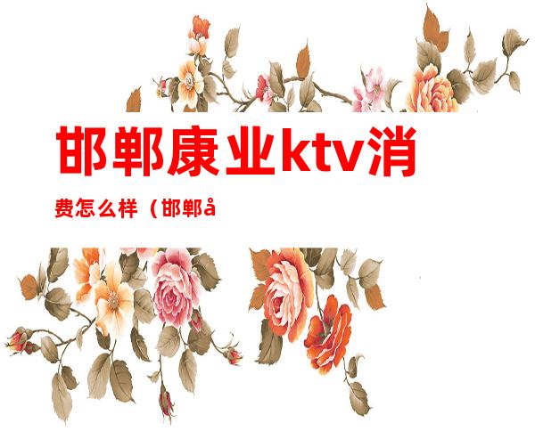 邯郸康业ktv消费怎么样（邯郸康业ktv消费怎么样）