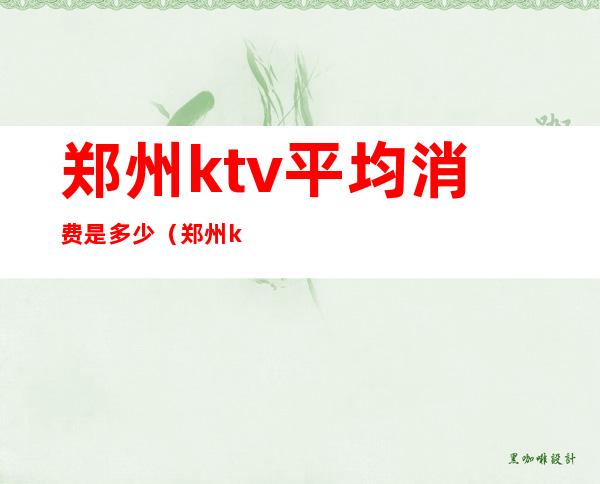 郑州ktv平均消费是多少（郑州ktv一般多少钱）