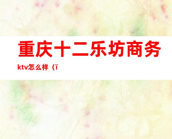 重庆十二乐坊商务ktv怎么样（）