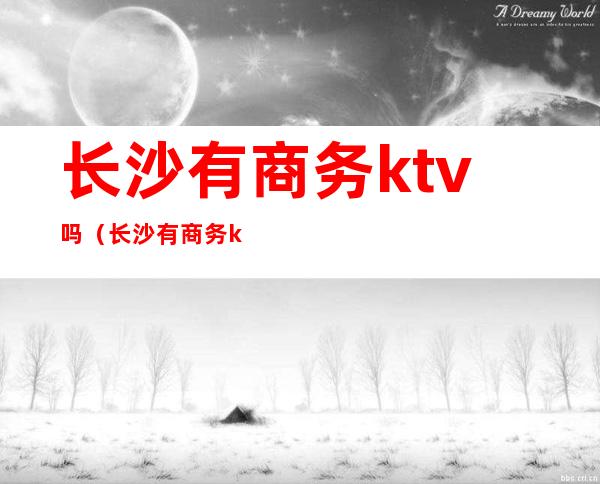 长沙有商务ktv吗（长沙有商务ktv吗）